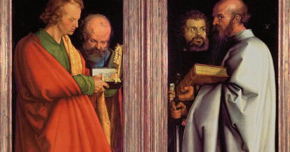 Albrecht Duererin maalauksesta Neljä apotolia kuva.