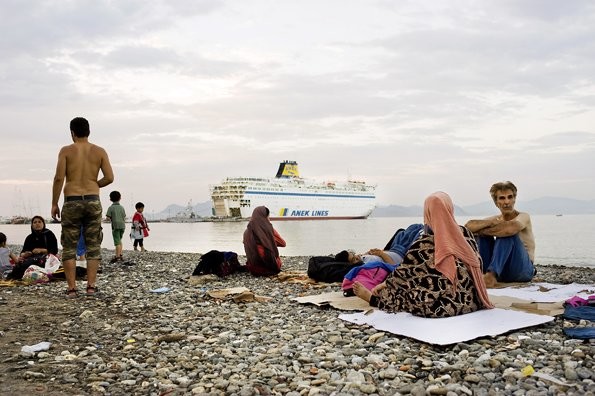 Talvikausikaan ei pysäytä pakolaisvirtaa Kreikkaan. Kuva: iStockphoto