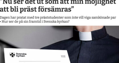 Kuvakaappaus Dagen-lehden verkkosivuilta.
