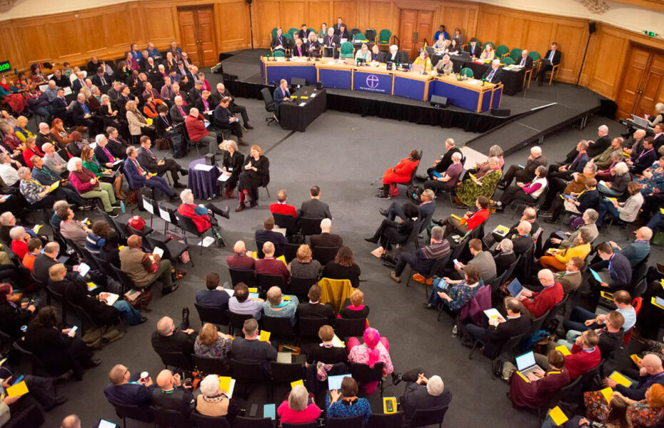 Näkymä kirkolliskokouksesta.