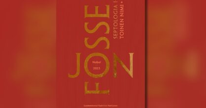 Punainen kirja, jossa lukee isolla Jon Fosse.