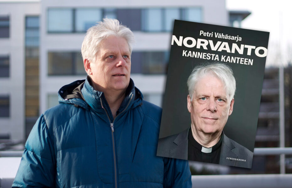 Jukka Norvanto ja elämäkertakirja.