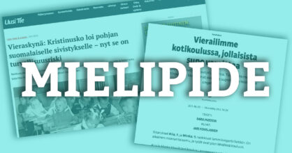 Kuvakaappaukset lehtiartikkeleista.