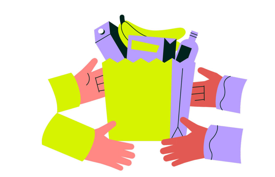 Piiros ruokakassista.