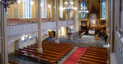 Vaasan kirkko sisältä.