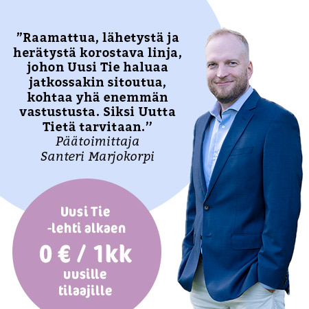 Uuden Tien mainos.